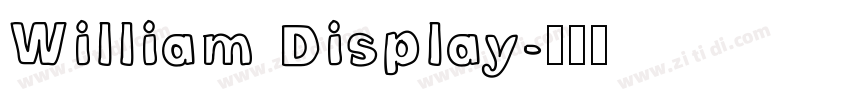 William Display字体转换